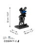 Aberto Design Souris-4 Objeto Decorativo Negro y Azul